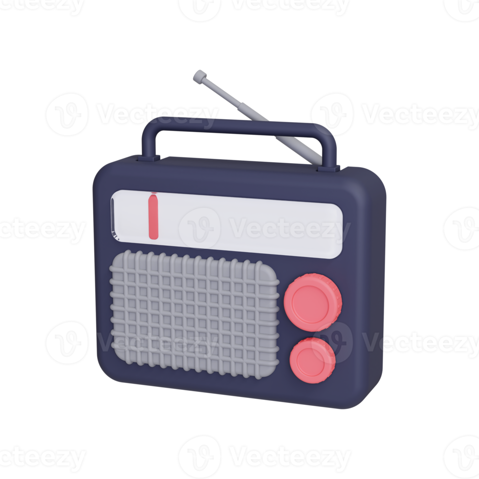 3d radio icon png