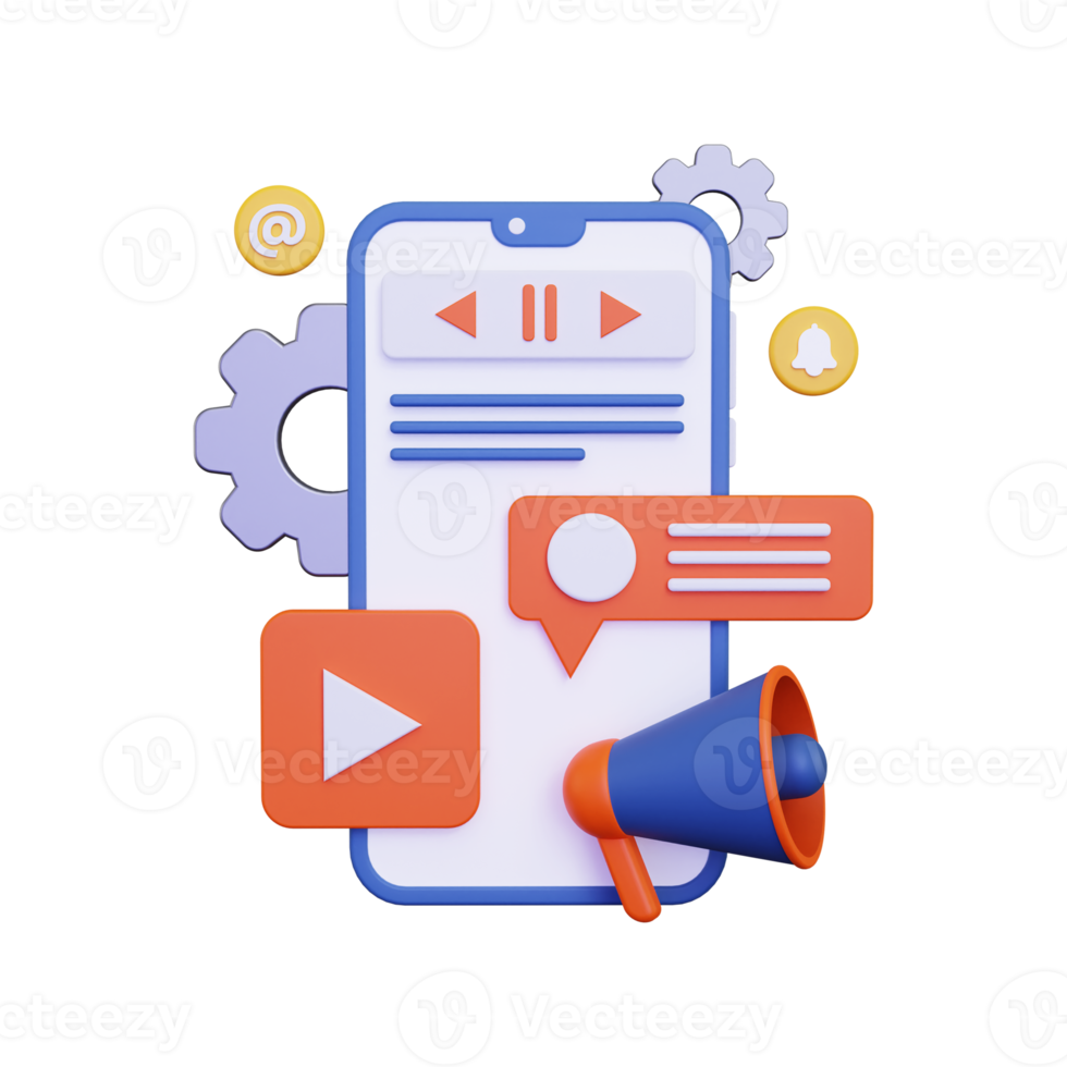 3d Mobile Marketing Management png