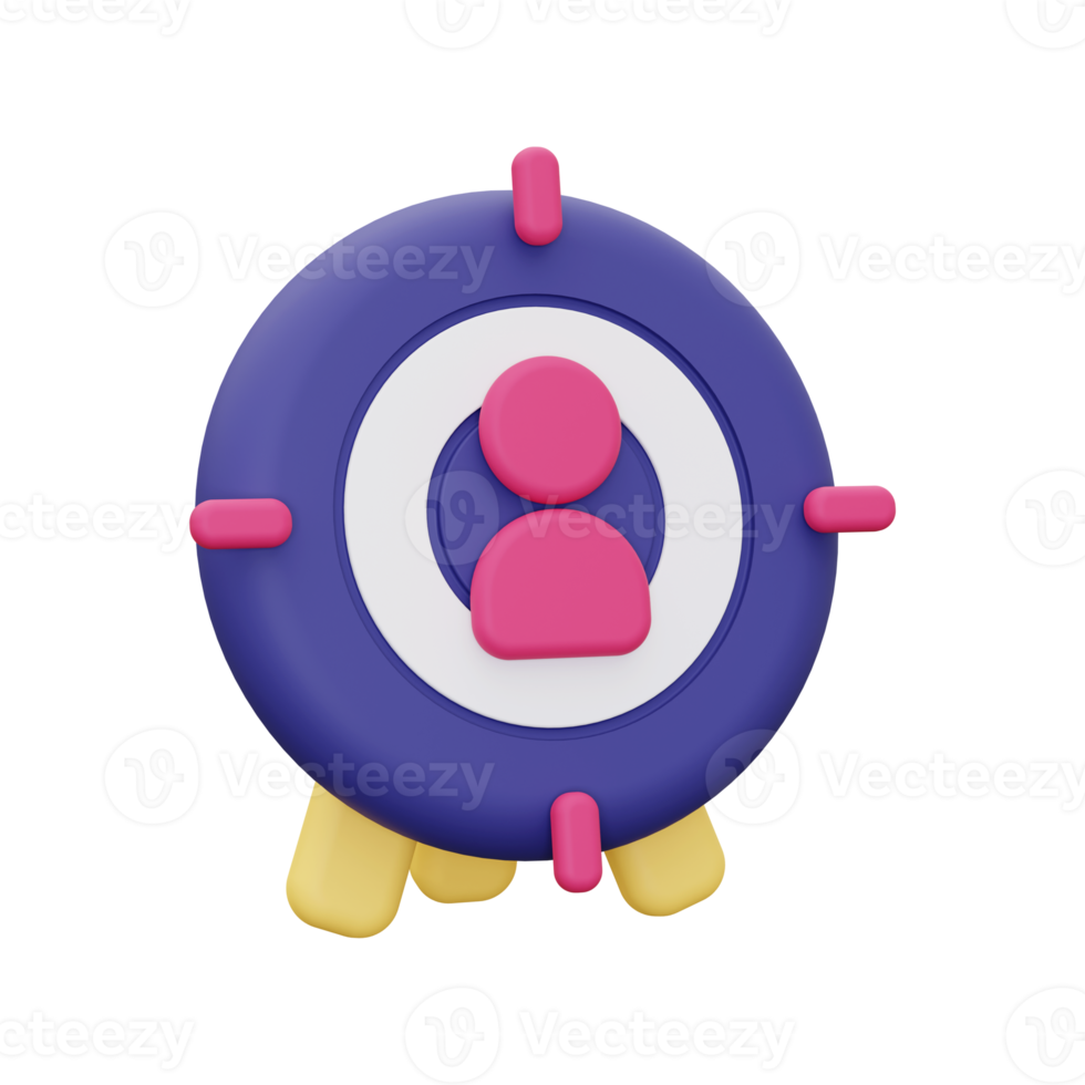 3d Target Audience icon png