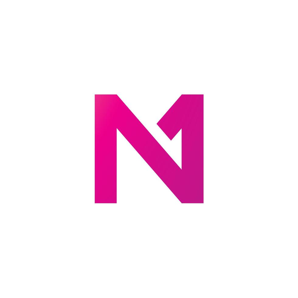 Letter MN logo icon design template elements vector