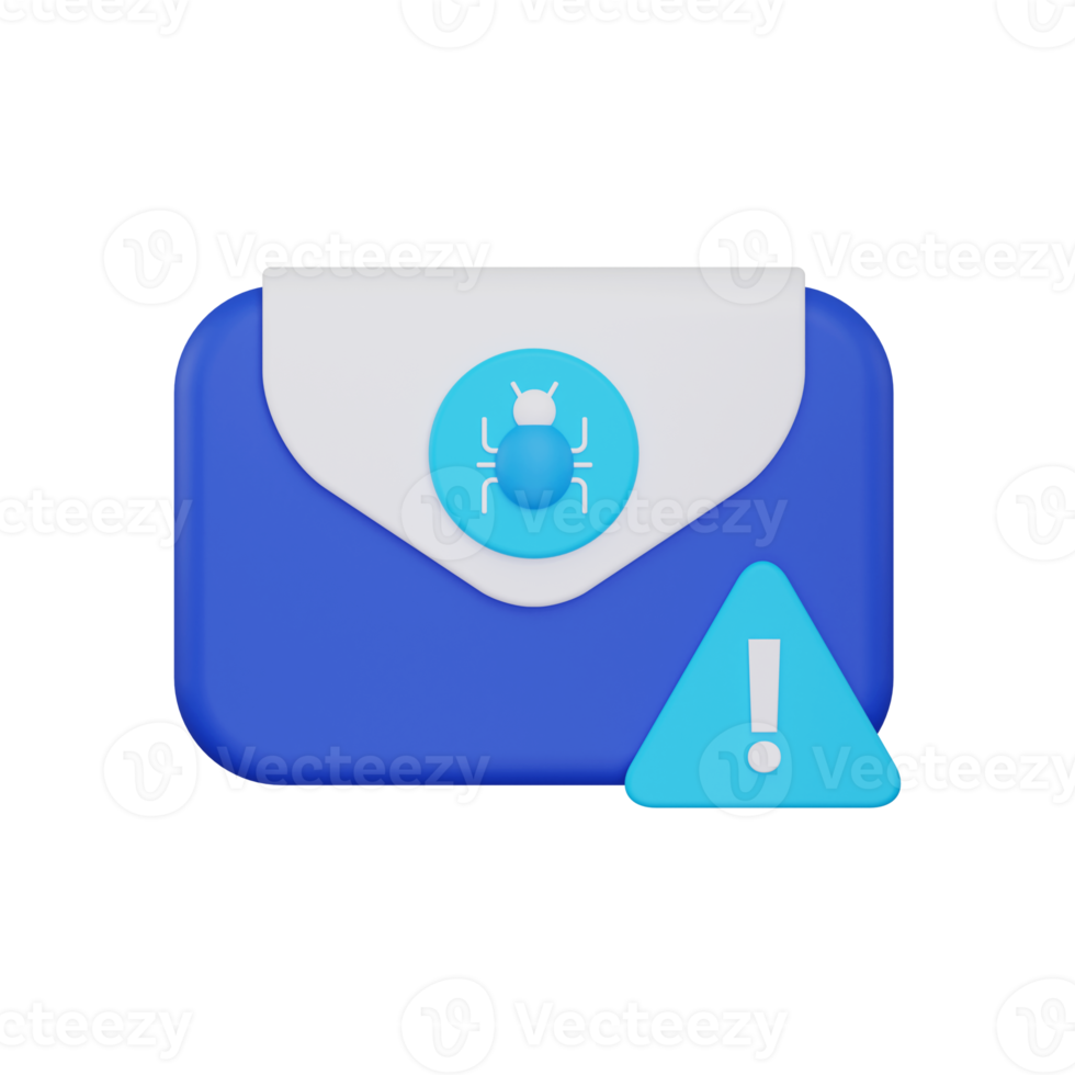 3d email threat icon png