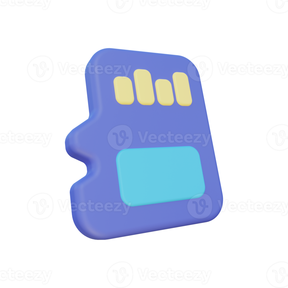 3d memory card png