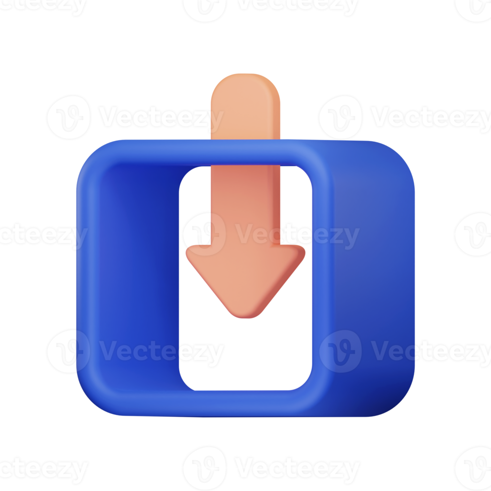 3d download icon png