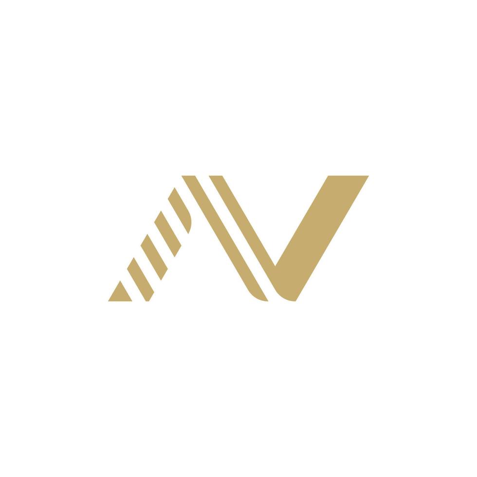 plantilla de diseño de logotipo de letra n abstracta vector