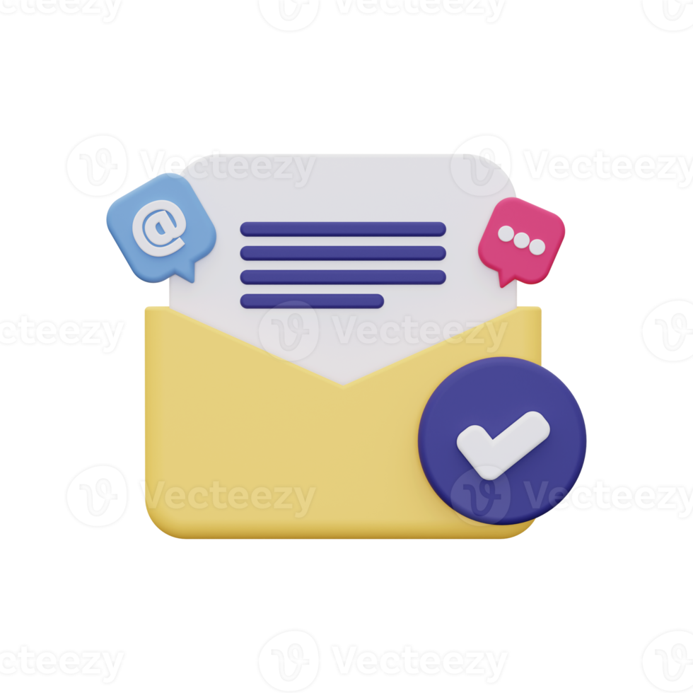 3d Send Email icon png