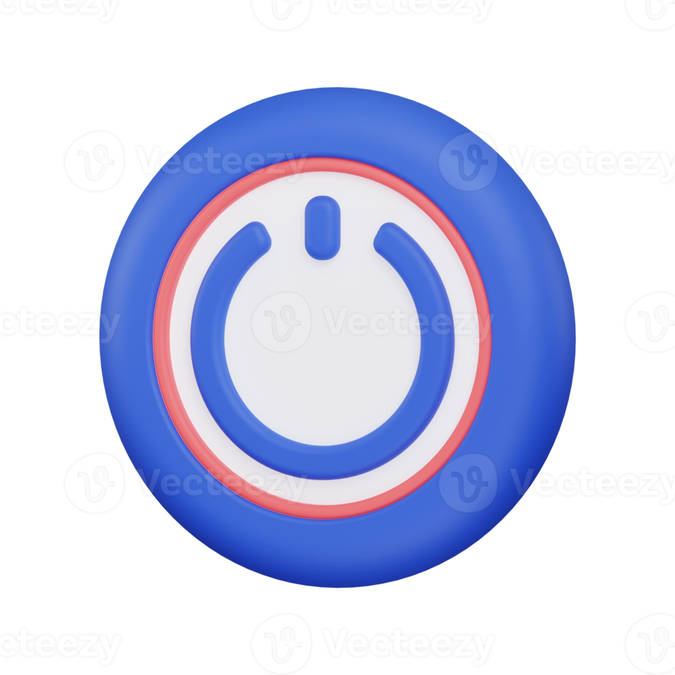 3d power button icon png