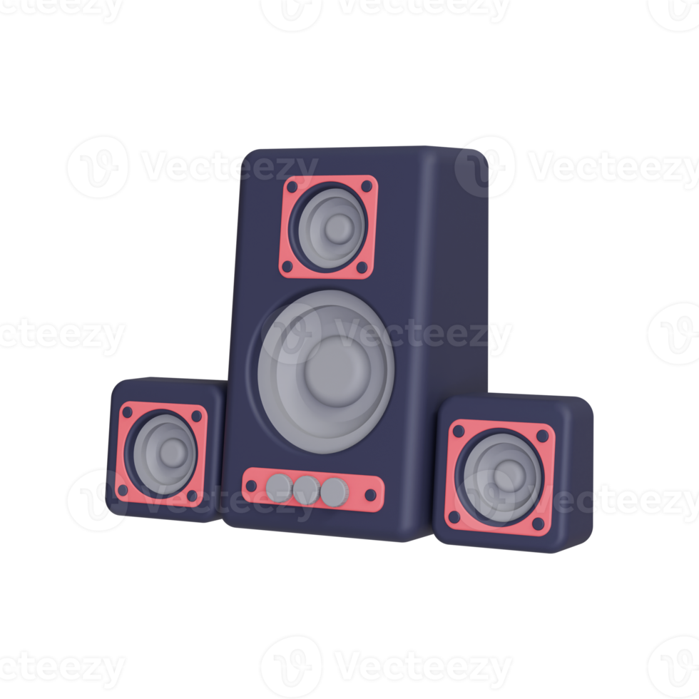 3d Stereo Speaker icon png