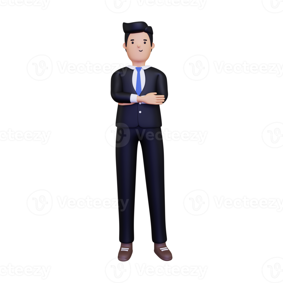 3d Businessman standing png