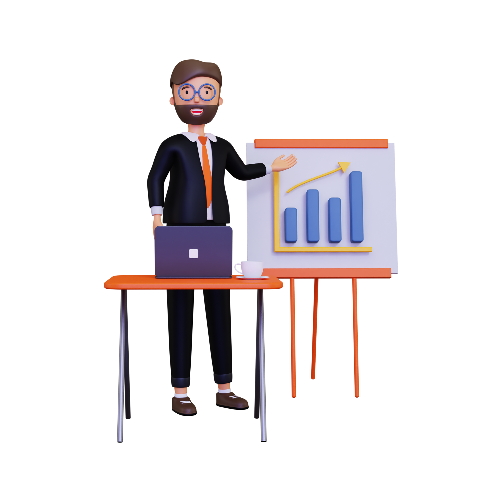3d Businessman Giving A Presentation 10873228 PNG 3d-businessman-giving-a-presentation-10873228-png