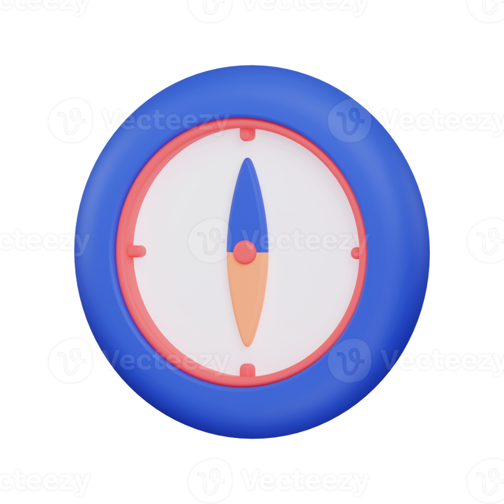 3d compass icon png