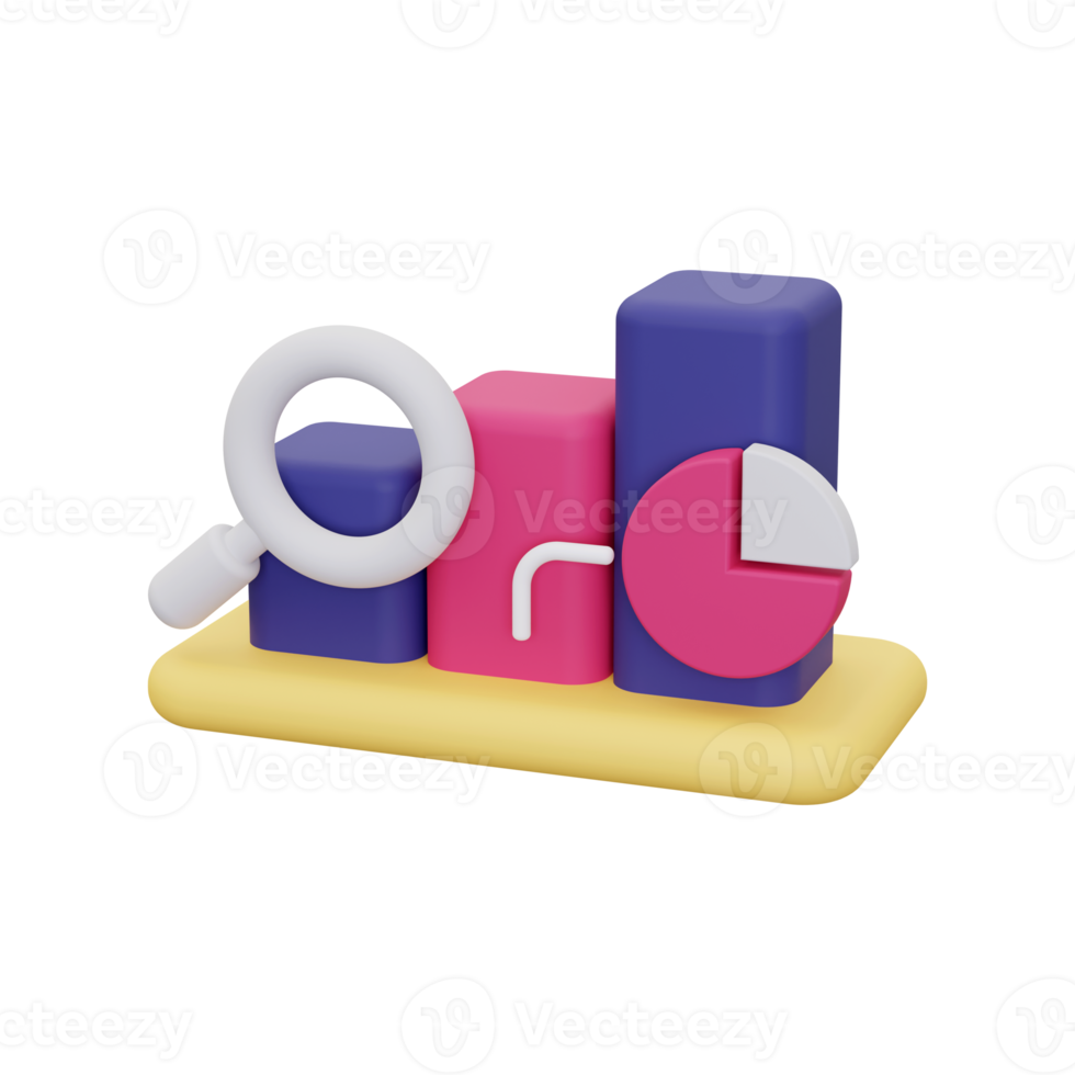 3d Search Analysis icon png