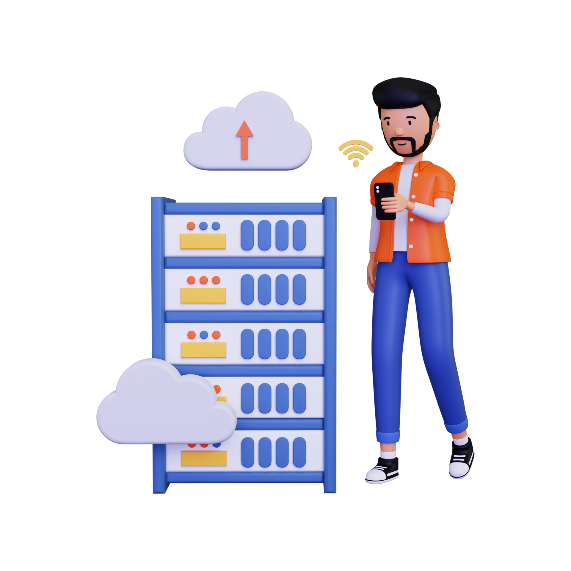 Free 3d Man uploading data on server 10873277 PNG with Transparent Background Free 3d Man uploading data on server 10873277 PNG with Transparent Background