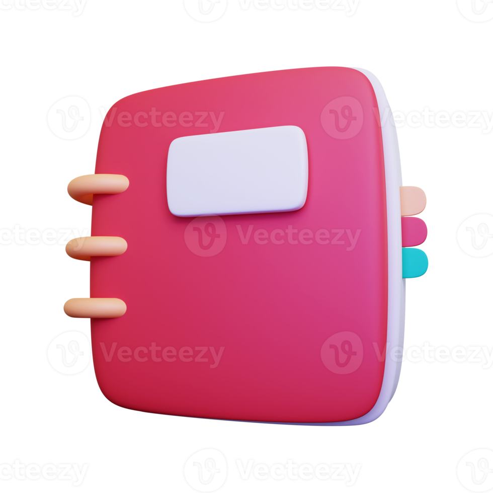 3d notebook icon png