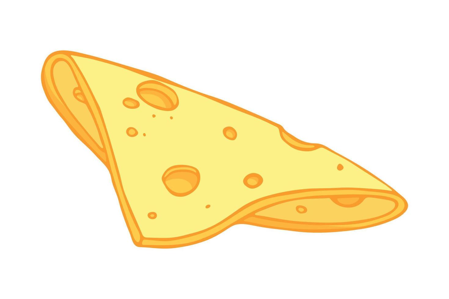 partes y lonchas de queso dibujadas a mano aisladas en un fondo blanco. icono de queso. Imágenes Prediseñadas de vector de queso