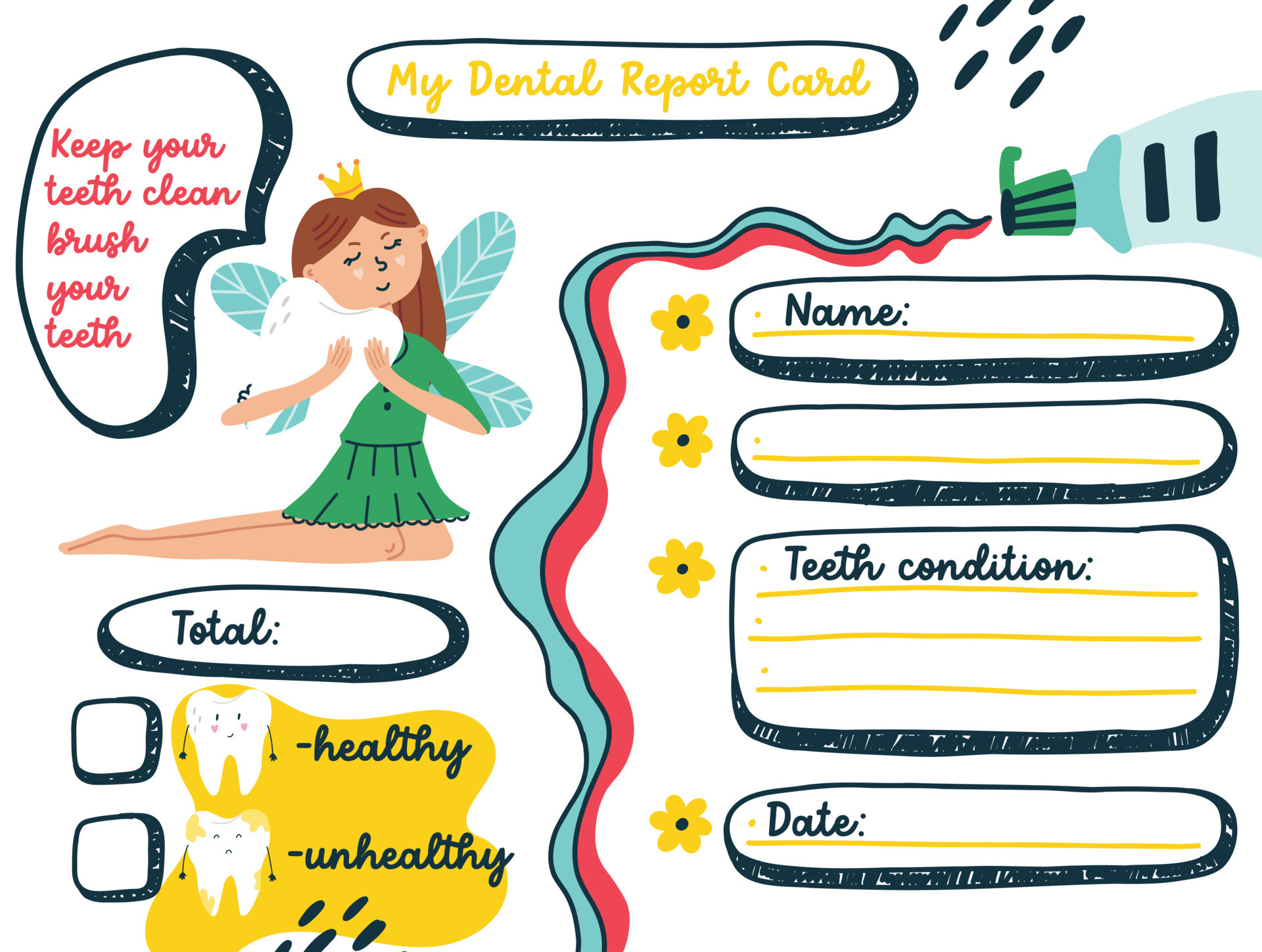 dentist-kids-clipart-border