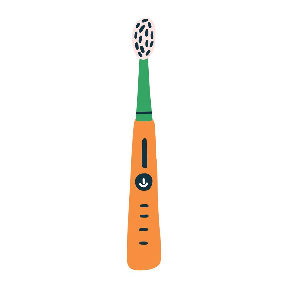 Modern electric toothbrush vector