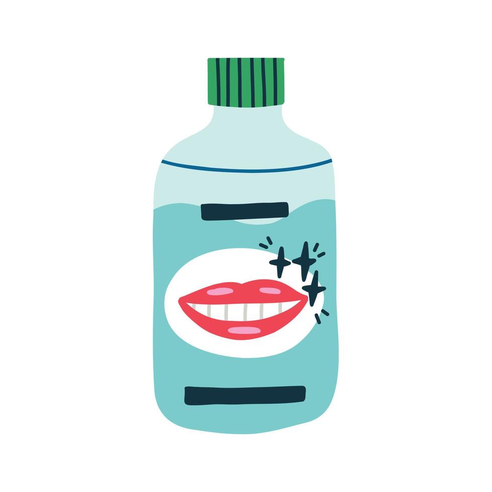 Bottle Mouthwash tooth rinse vector