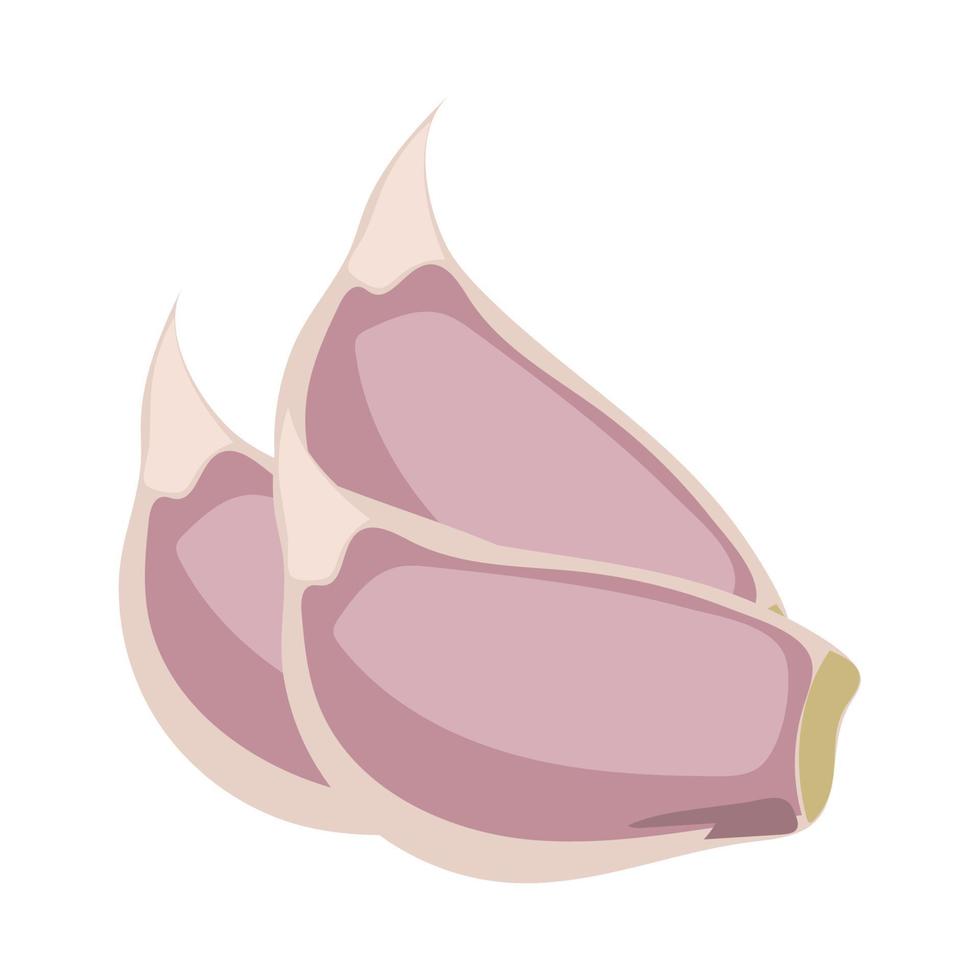 icono de vegetales de ajo vector