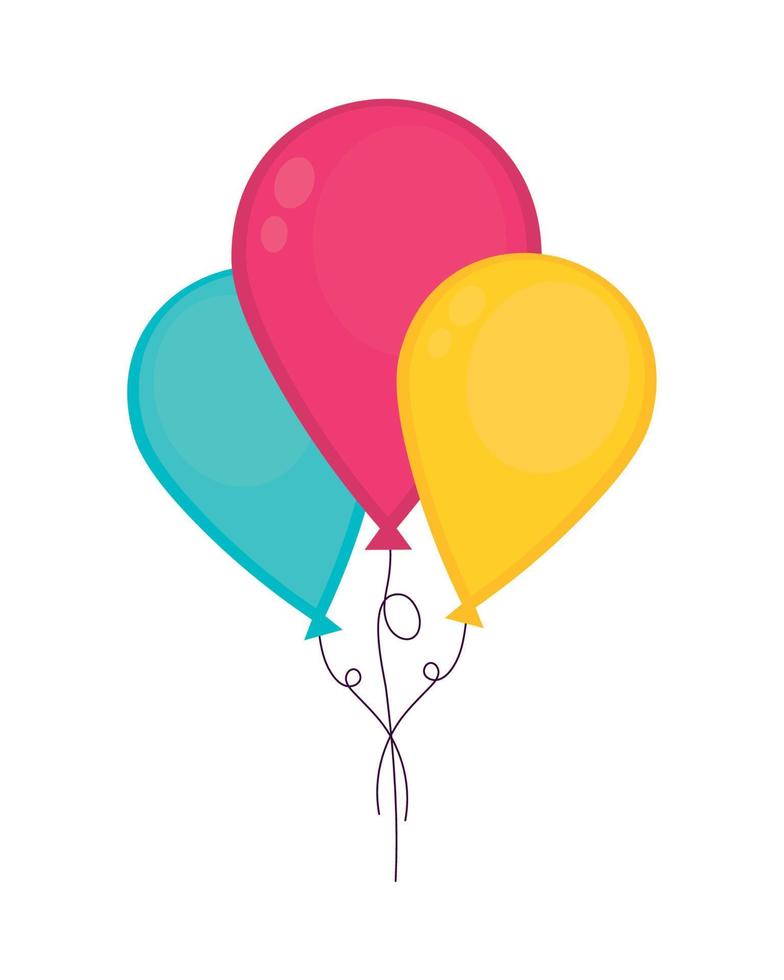 party balloons decoration 10873970 Vector Art at Vecteezy