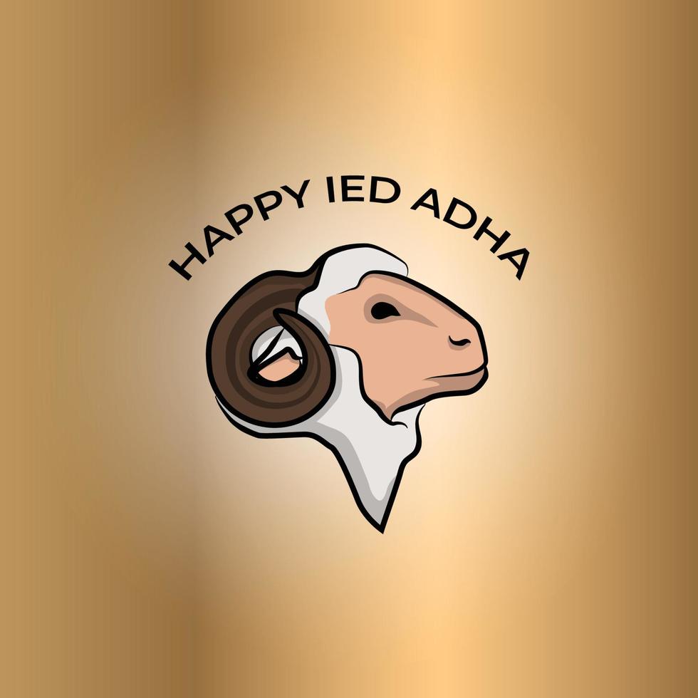 happy ied adha icon vector