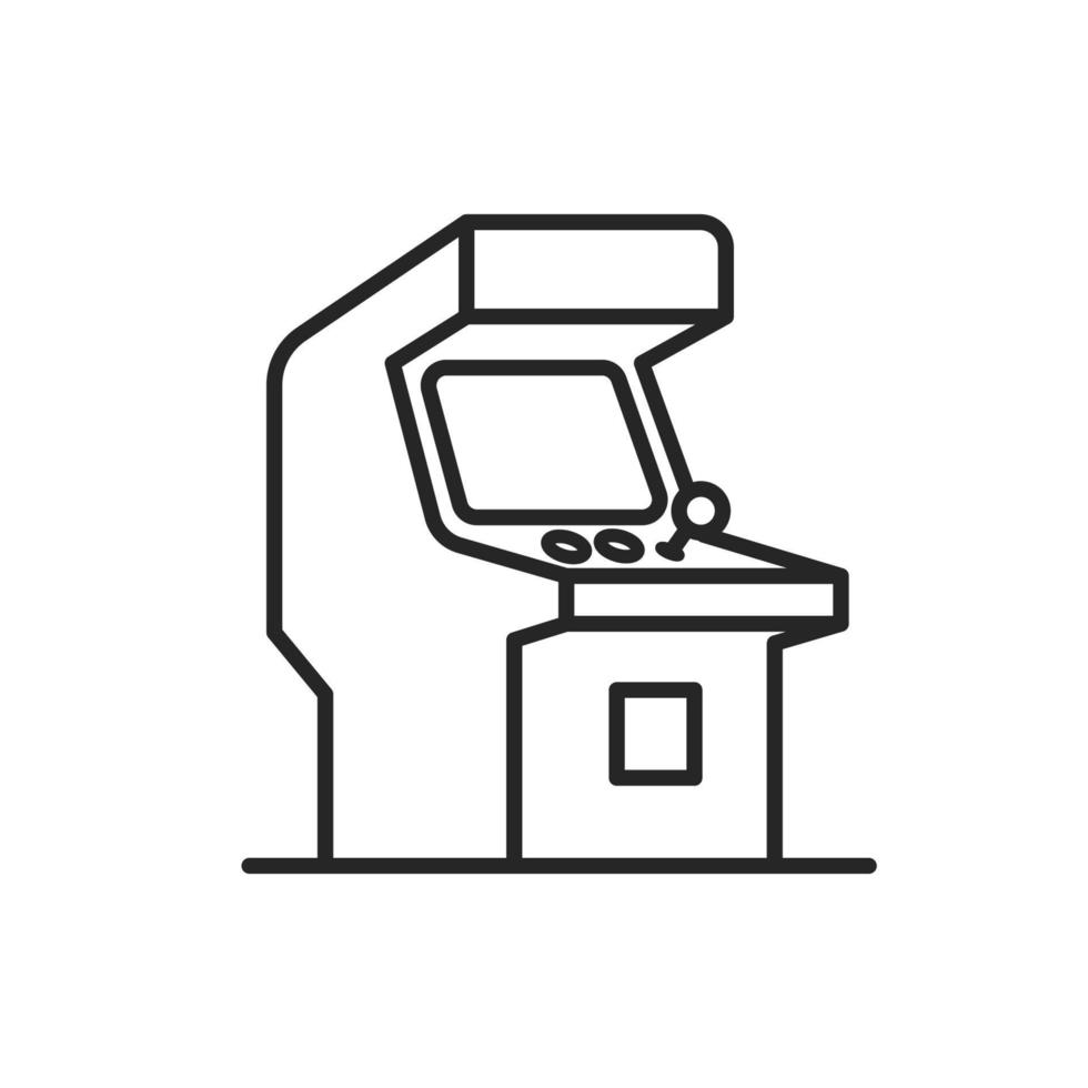 Arcade machine icon. flat vector illustration.