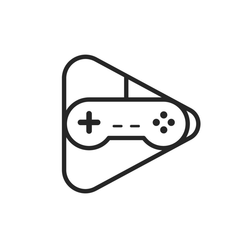Game controller icon. Simple gamepad, joystick for gaming symbol. vector