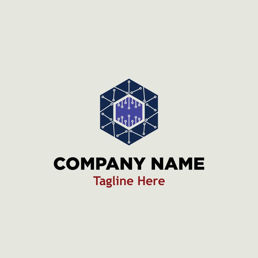 artificial intelligence logo design abstract vector
