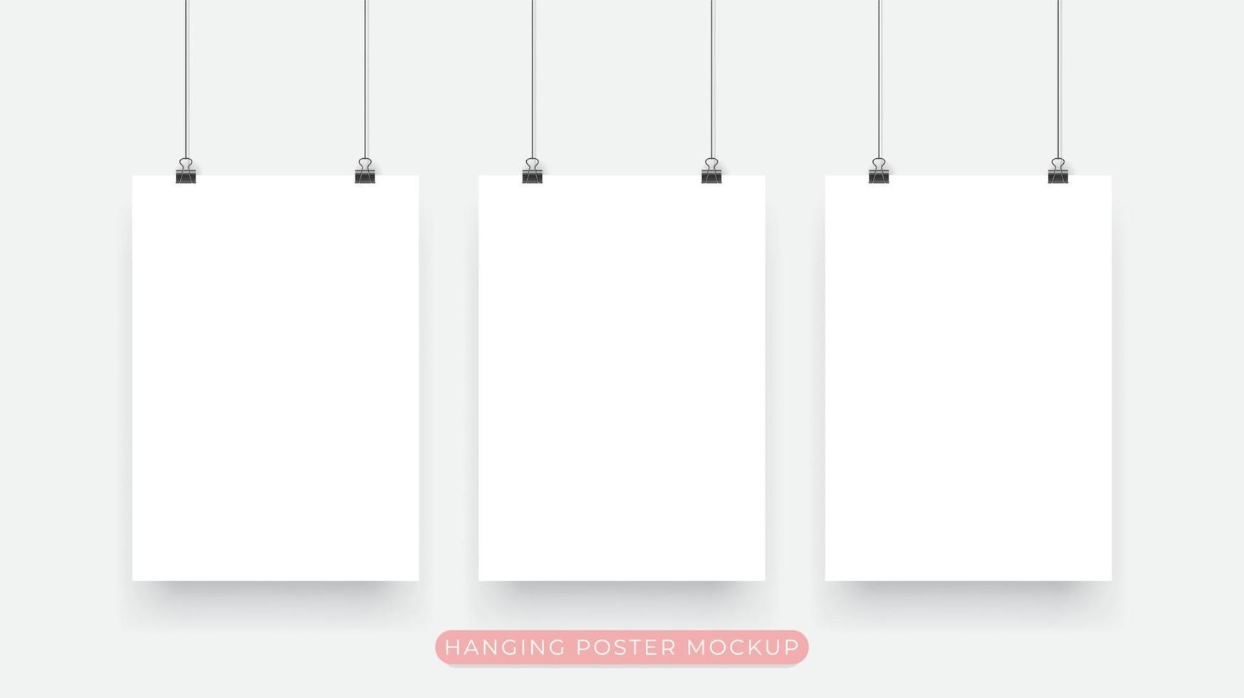 Blank photo frame collection frame set. Photo frames with adhesive tape and paperclip. Isolated vector design background.
