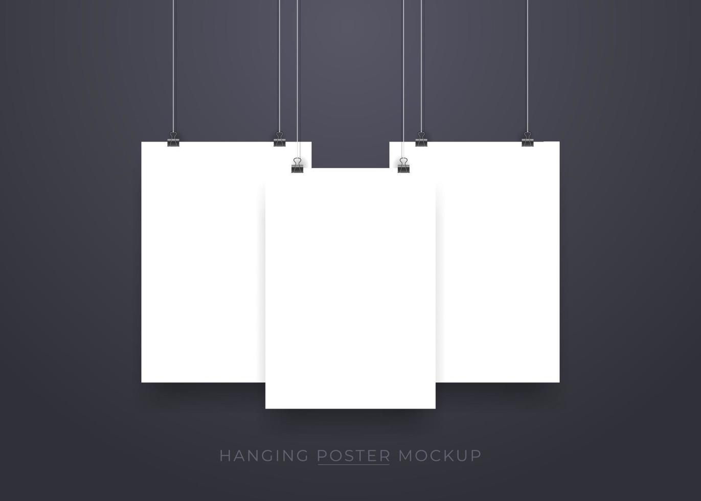 Blank photo frame collection frame set. Photo frames with adhesive tape and paperclip. Isolated vector design background.