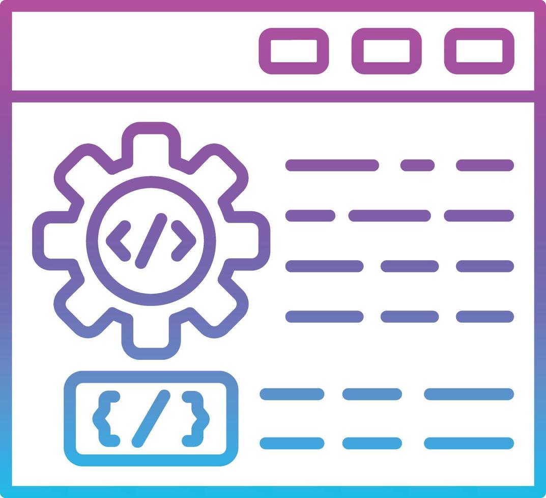 Web Development Line Gradient Icon 10875258 Vector Art at Vecteezy