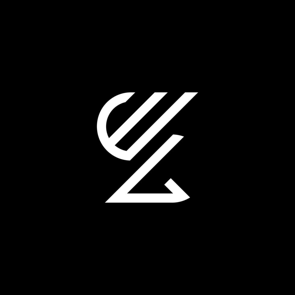diseño creativo del logotipo de la letra wl con gráfico vectorial, logotipo simple y moderno de wl. vector