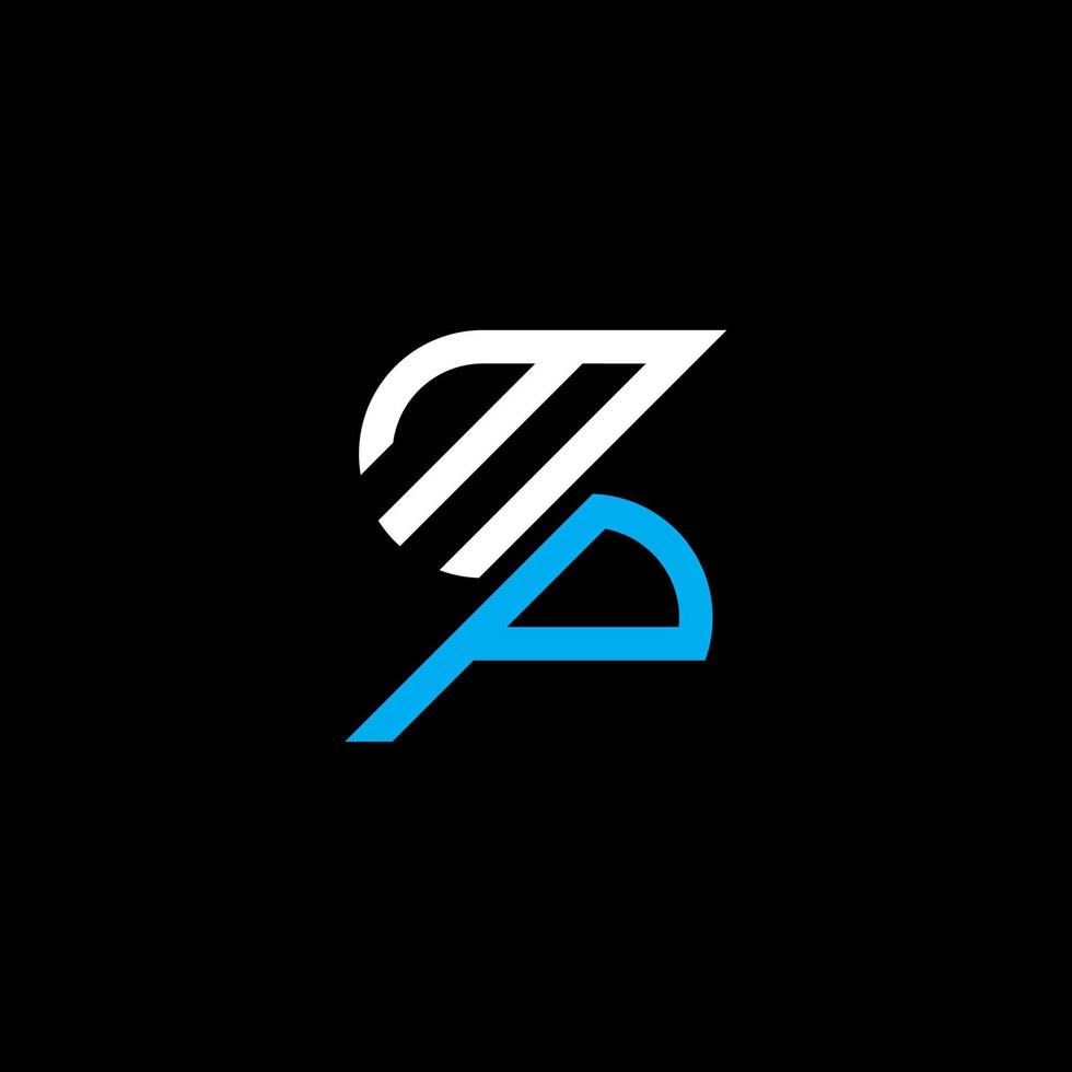 MP letter logo creative design with vector graphic, MP simple and modern logo.