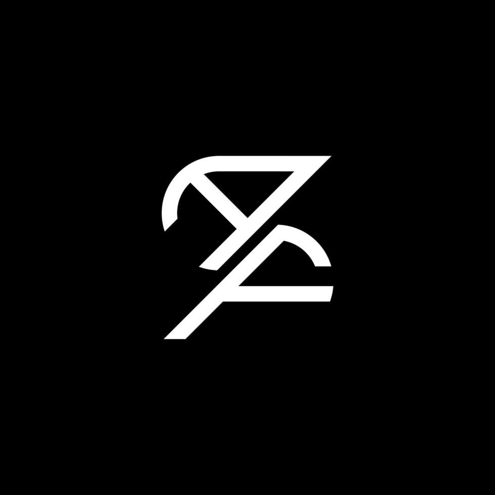 diseño creativo del logotipo de la letra af con gráfico vectorial, logotipo simple y moderno de af. vector