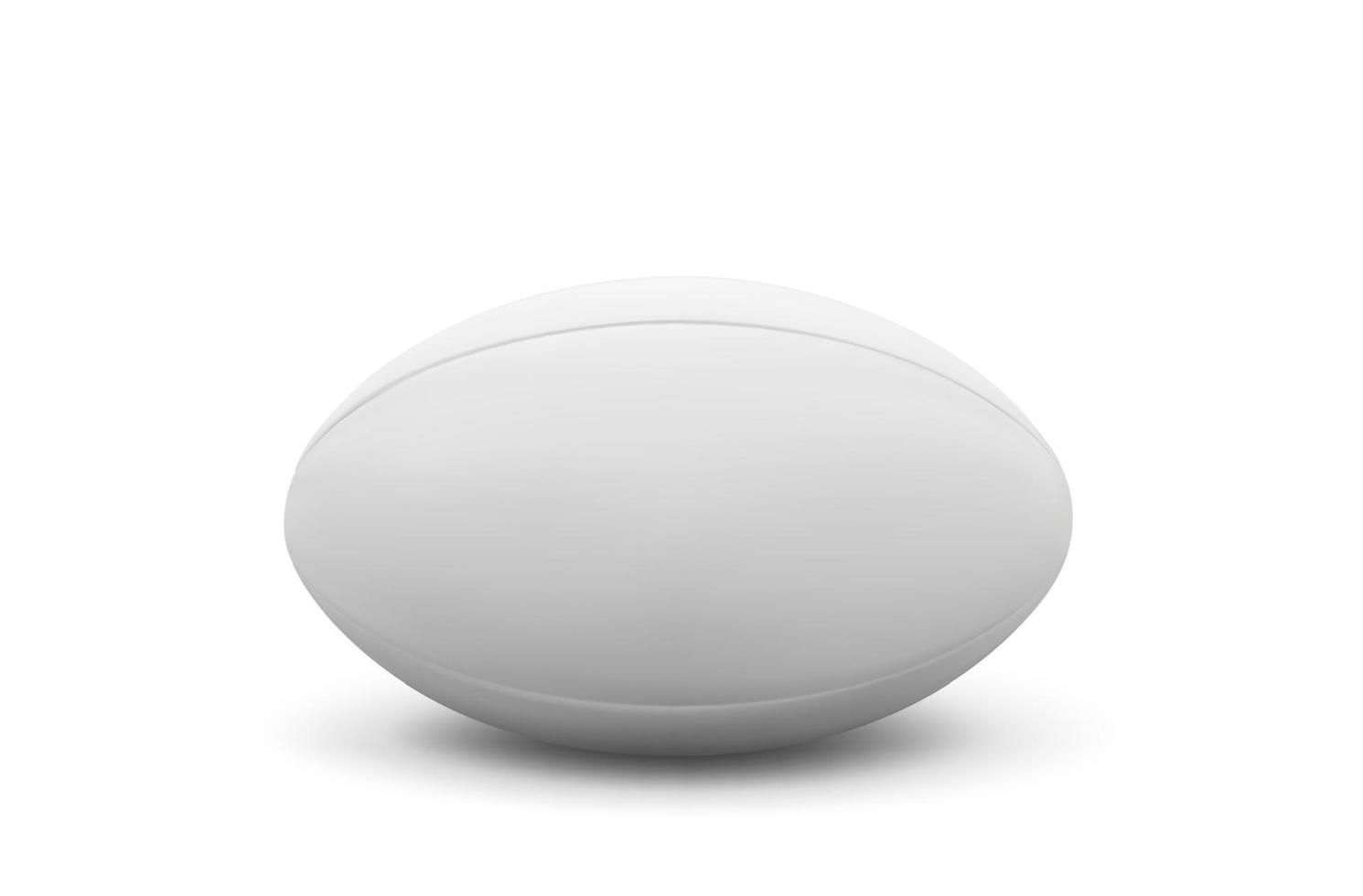 pelota de rugby realista, accesorio deportivo vectorial vector