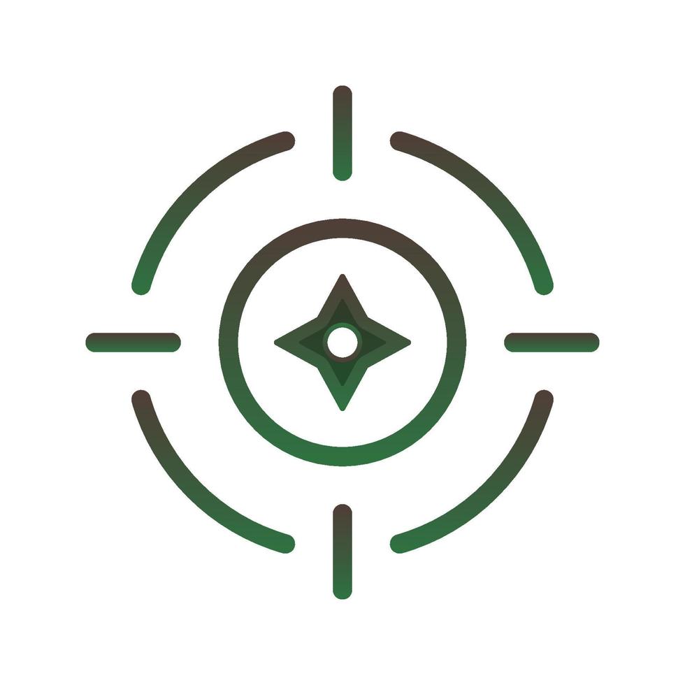 target shuriken logo gradient design template icon element vector