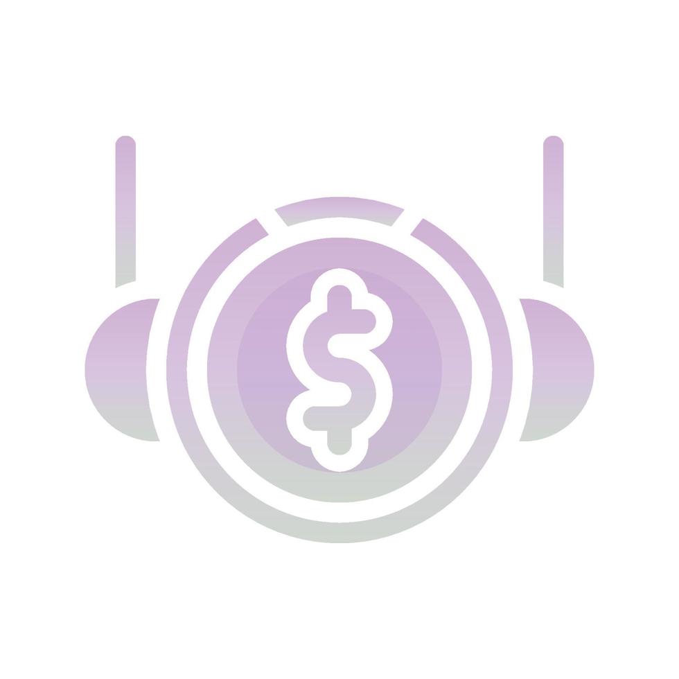 dollar astronaut logo gradient design template icon element vector