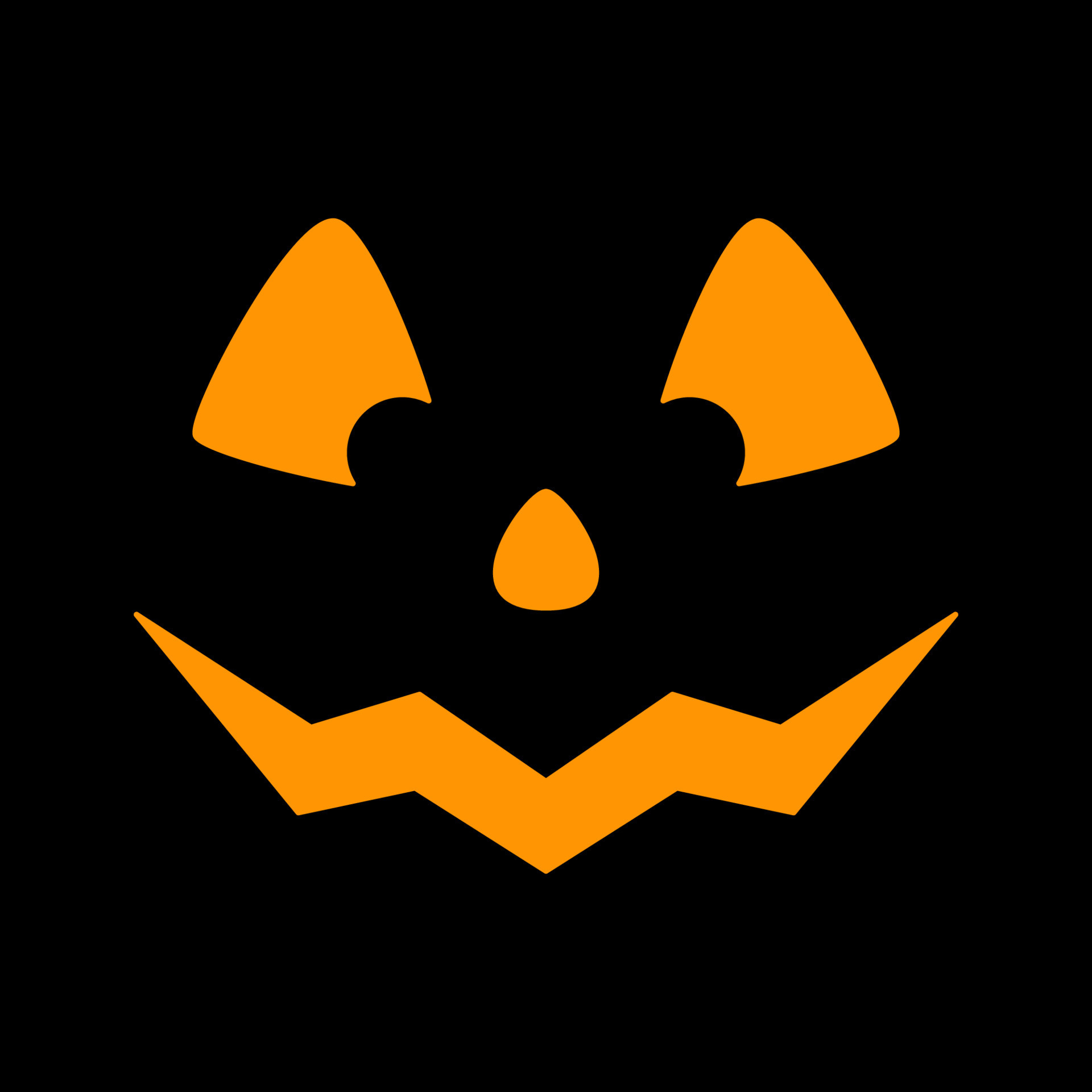 Halloween Pumpkin Face, Vector illustration 10876763 Vector Art at Vecteezy