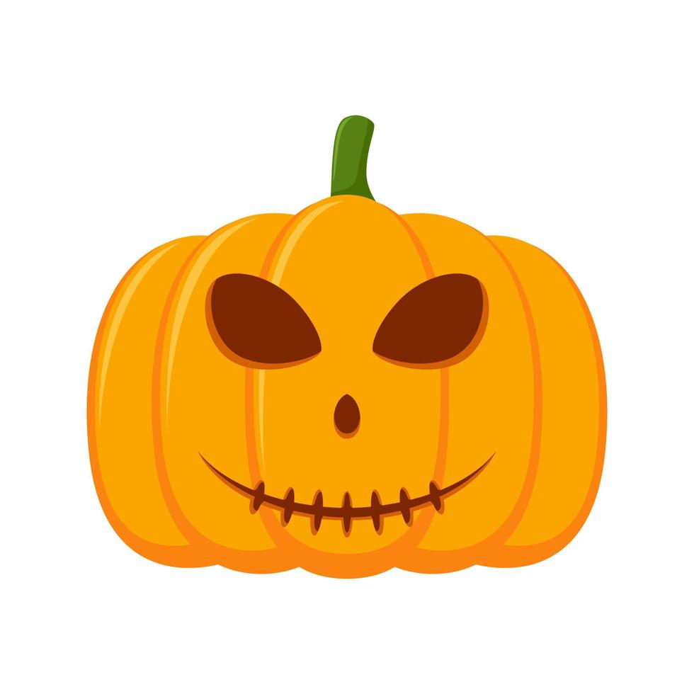 Halloween Pumpkin isolated on white background vector