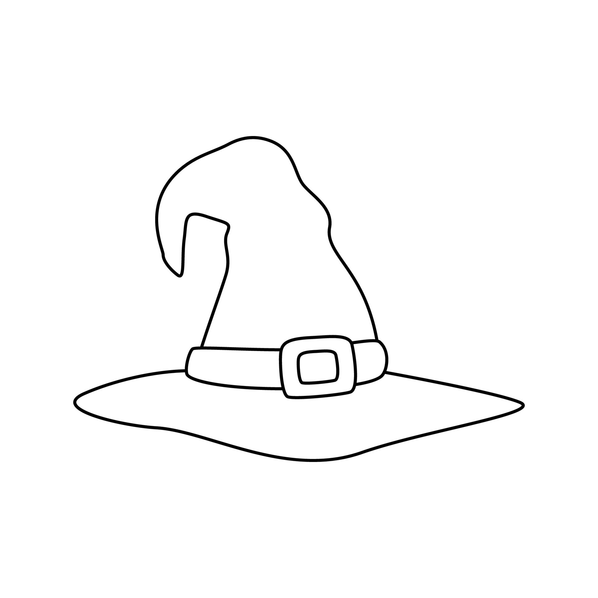 coloring-page-with-wizard-hat-for-kids-10877247-vector-art-at-vecteezy