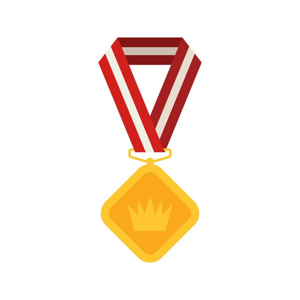 medalla de oro con cinta. ilustración vectorial vector