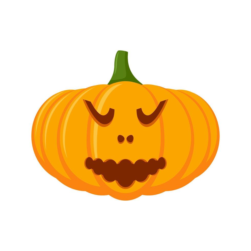 Halloween Pumpkin isolated on white background vector