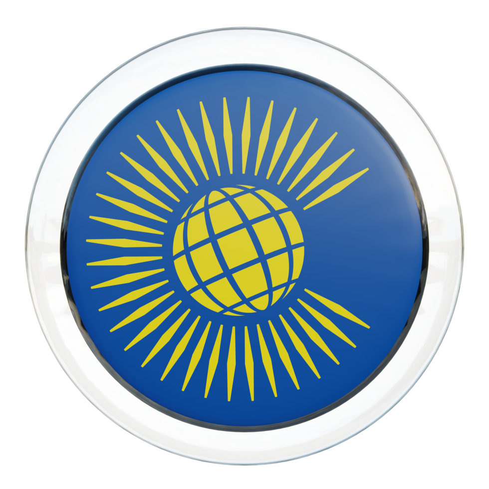 Commonwealth of Nations 3d textured glossy circle flag png