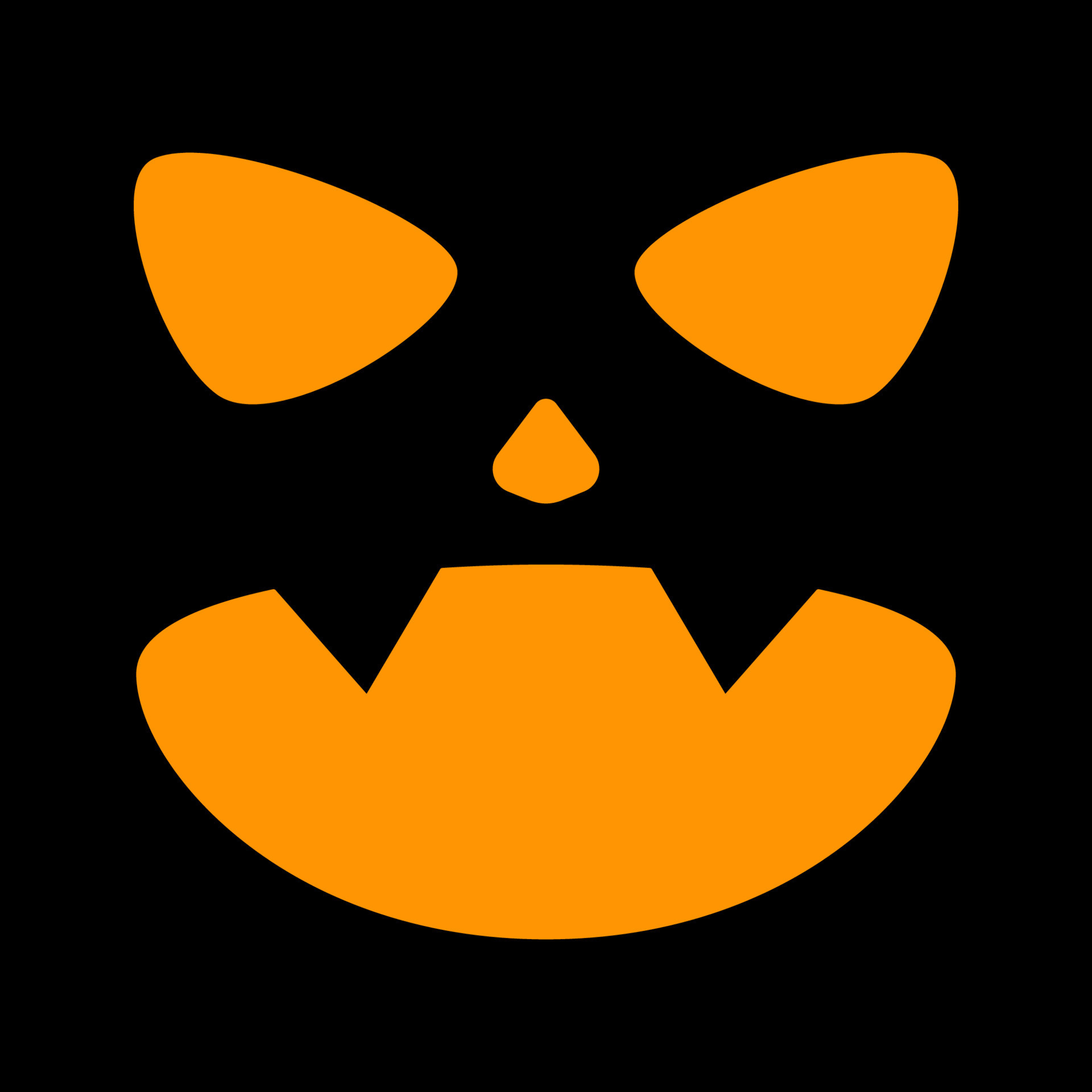 Halloween Pumpkin Face, Vector illustration 10877688 Vector Art at Vecteezy