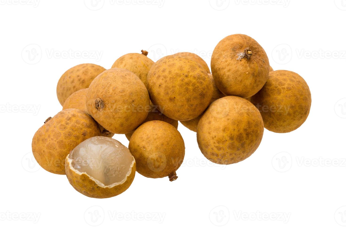 Longan on white background photo