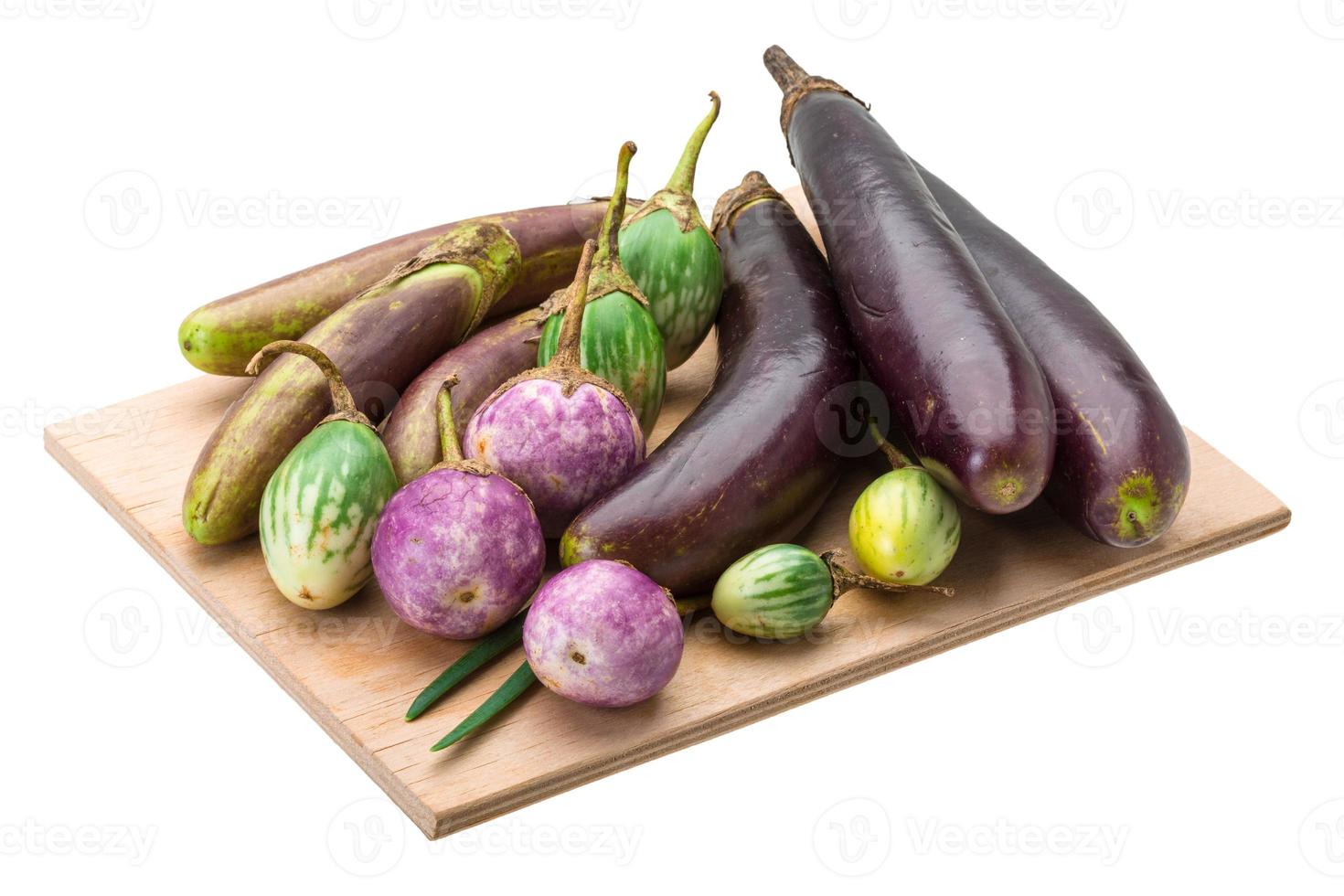 Asian egg-plant assortie photo