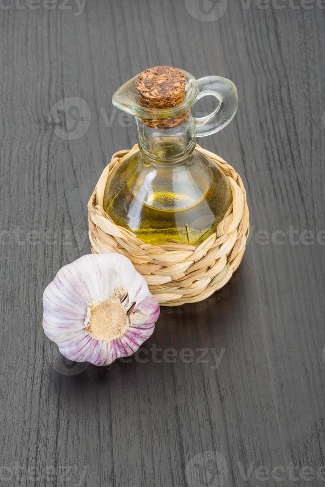 Garlic with oil photo