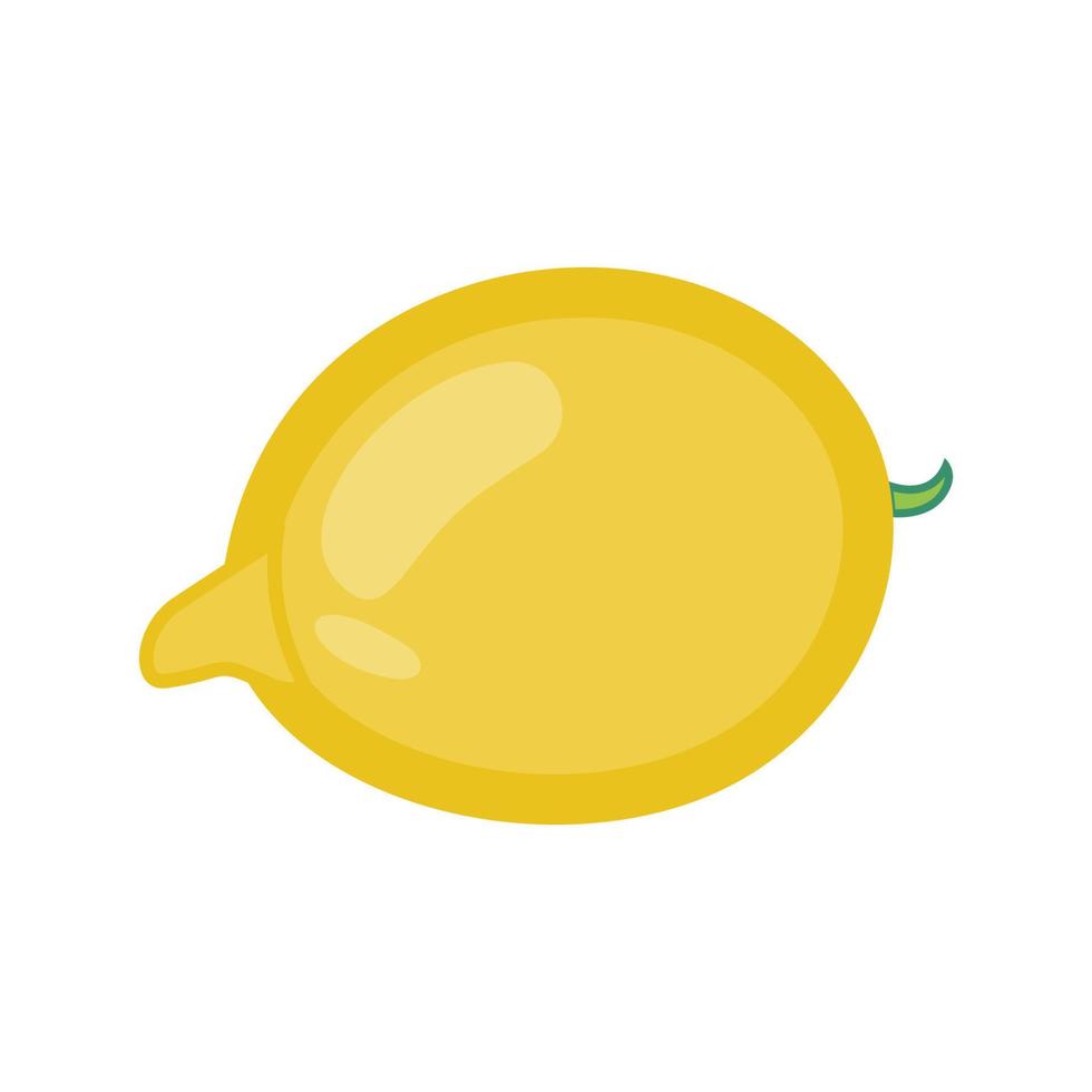 lemons, a yellow fresh fruit illustration in flat design vector