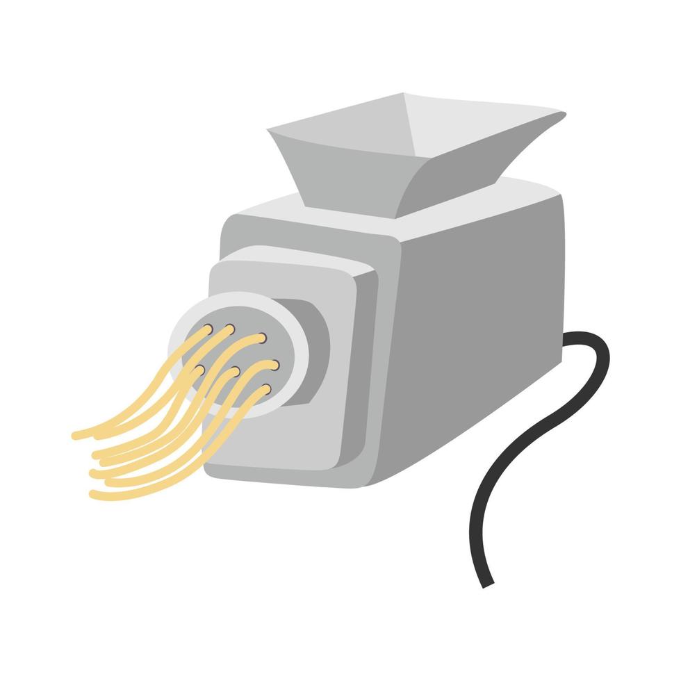 noodle maker on white background and vector illustration