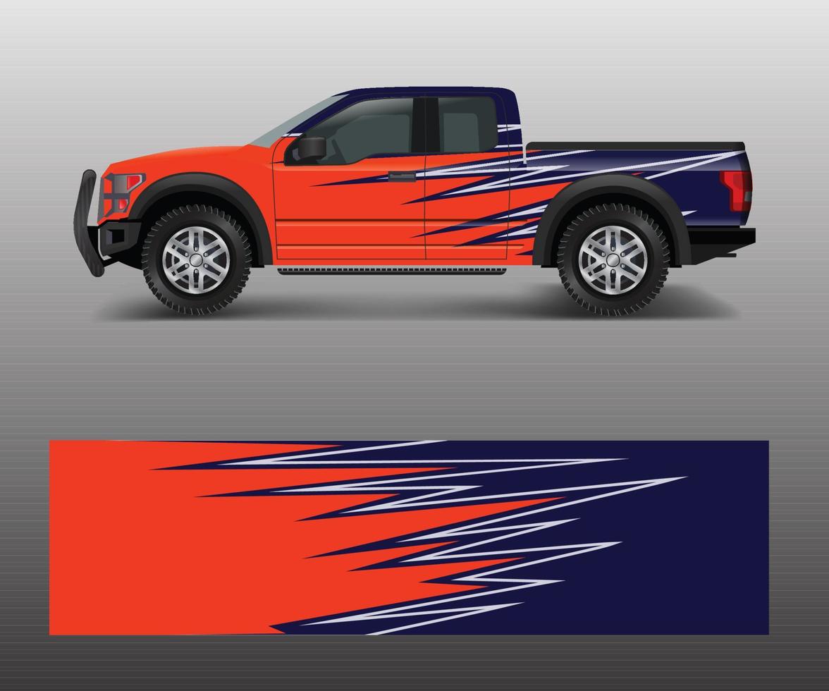 Graphic abstract stripe racing modern designs for wrap vehicle, race car, speed offroad, rally, adventure. vector