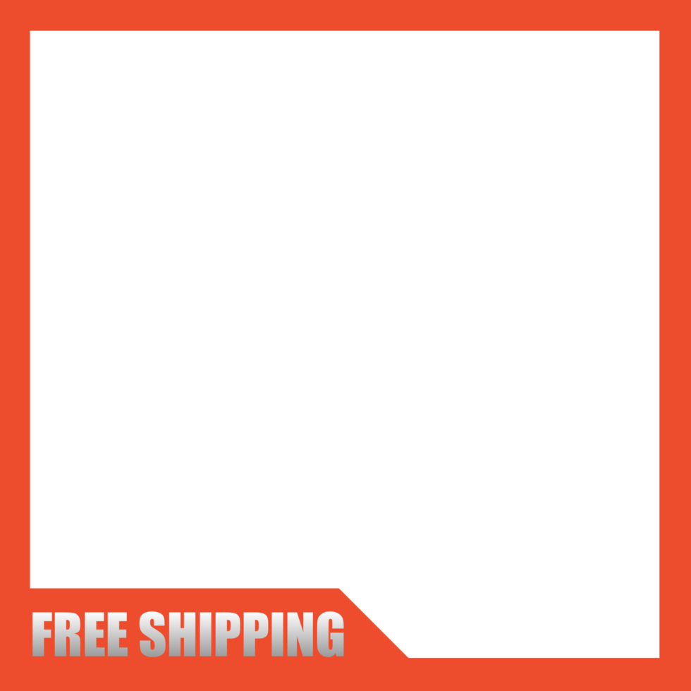 Frame template, gradient color text with transparent background. png